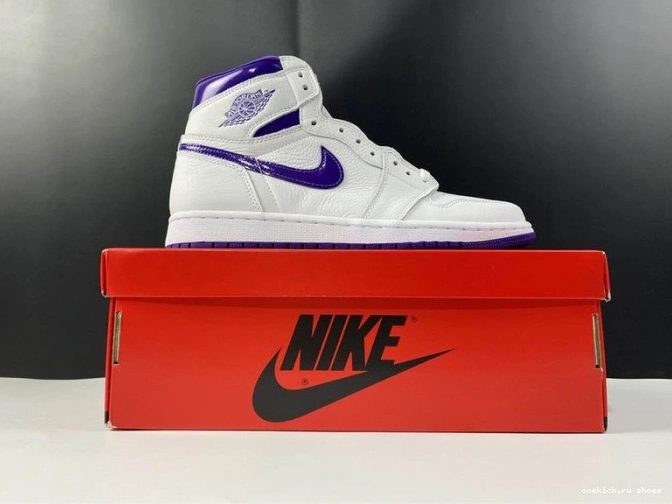 Rep HIGH RETRO CD0461-151 JORDAN AIR COURT 1 PURPLE 0809